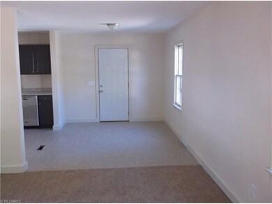 Dining area with new tile floors.