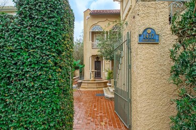 Gated front entrance