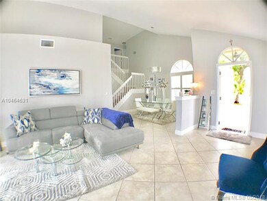 Open view of living room and dining room