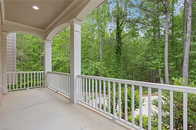 View of covered front porch.