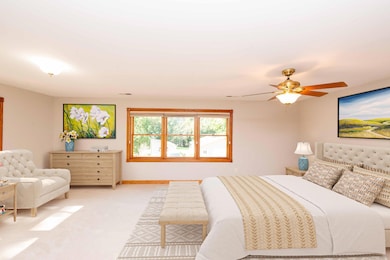 Primary bedroom virtually staged