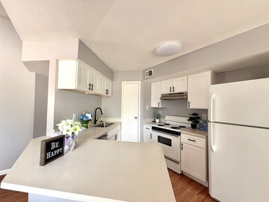 Big breakfast bar with hard surface counter top