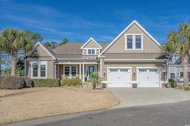 Craftsman-style home with driveway, a porch, a sta