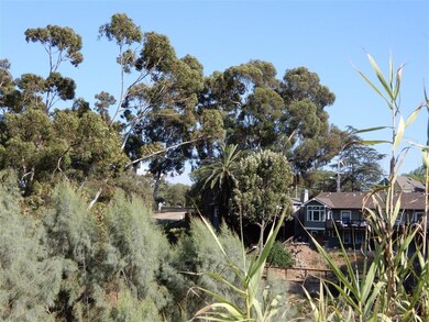 The views from the south facing backyard are peaceful. of distant hillside homes and there are peak water views down to the bay.