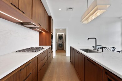 Honed marble countertops