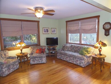 livingroom with hardwood