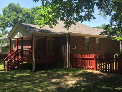 Back view of the all brick home.....