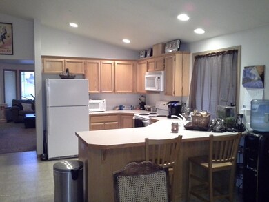 kitchen with eating bar