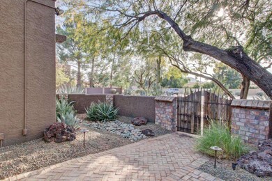 Entry into front courtyard