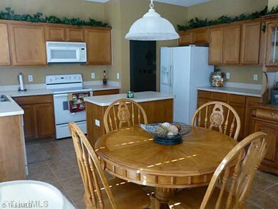 Breakfast. Multiple counters and center island leave little to be desired of counter space. Counter tops look new and cabinets are well kept.