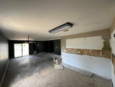 kitchen & living room