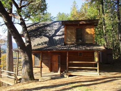 side of cabin