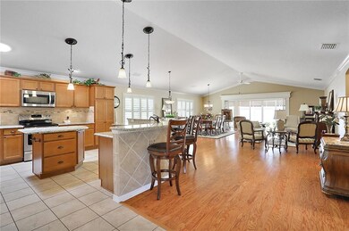 Open concept floor plan