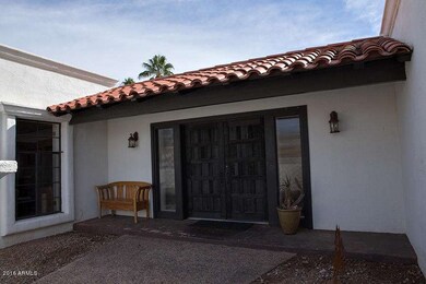 Courtyard Entrance w/ double doors