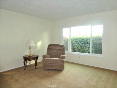 Large picture window in living room.
