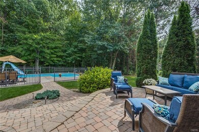 Paver patio has plenty of space for outdoor entert