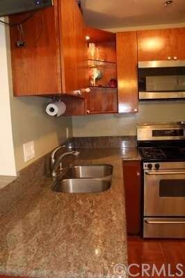 Kitchen with granite countertops