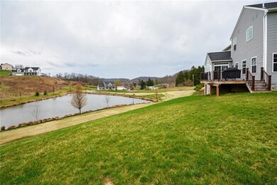Rear yard overlooking pond