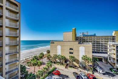 Water view with a beach view