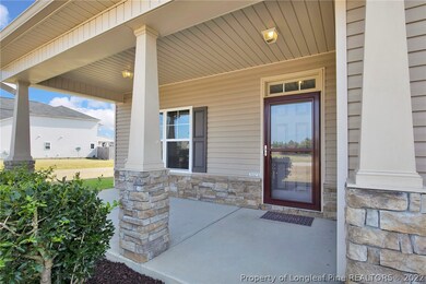 Very welcoming front porch.