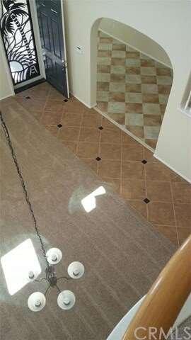 New carpet installed in entry way 