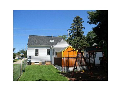 . Fenced back yard