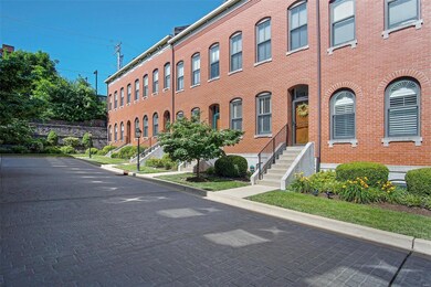 Quiet pedestrian only street in front of unit