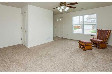 Living Room. Extra closet built in the back of the