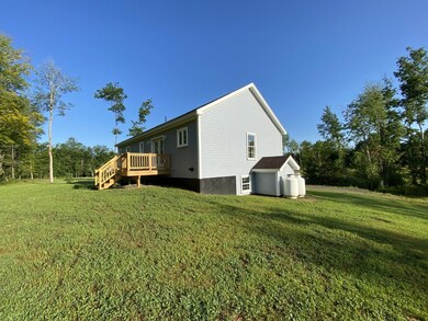 Side and rear of home
