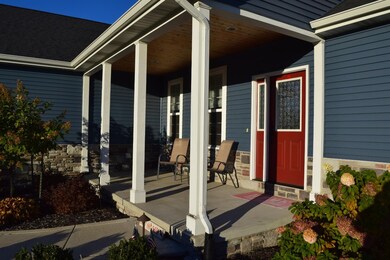 Inviting Covered Front Porch
