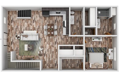 Main level Apartment floor plan