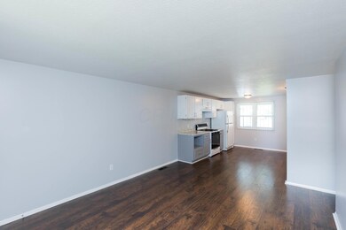 View into kitchen