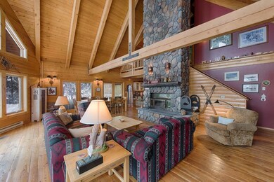 Timber and wood accent in living
