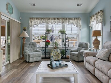 Living room featuring hardwood / wood-style floors