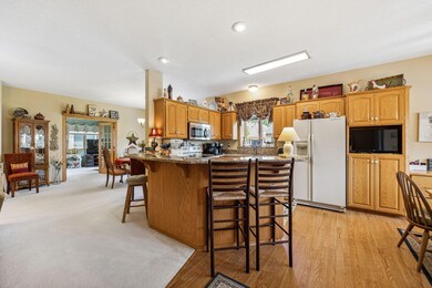 Open floor plan from kitchen to the living to the formal dining area. So well done with lots of pride in ownership throughout.