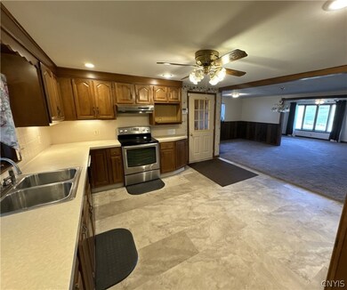 Kitchen looking into the Dining Room & Living Room