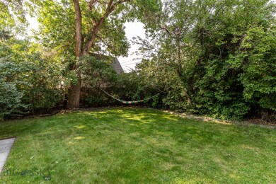Lush private backyard