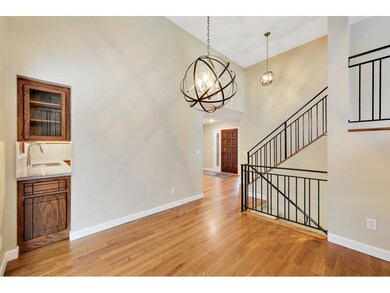 View from the dining room to the front entry. New 