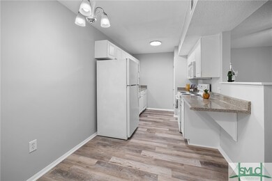 Galley style kitchen makes for a efficient space