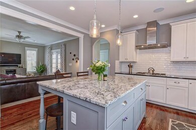 Open floor plan is great for entertaining