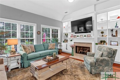 Living room with built-ins & Gas Fireplace