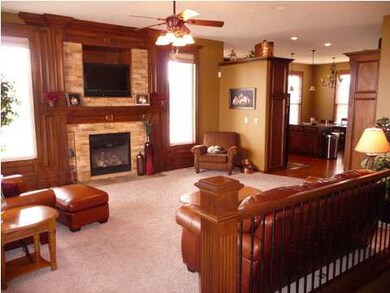 Gorgeous Stone Fireplace in Living Room