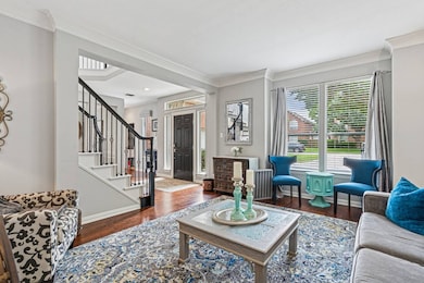 Warm and inviting formal living room