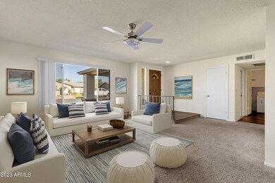Virtually Staged Formal Living