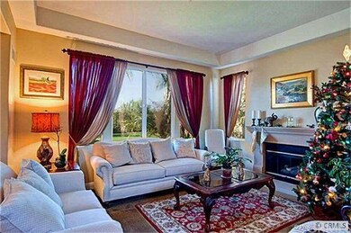Living room with cozy gas fireplace