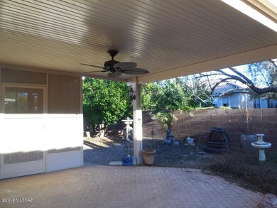 Screened patio and covered patio