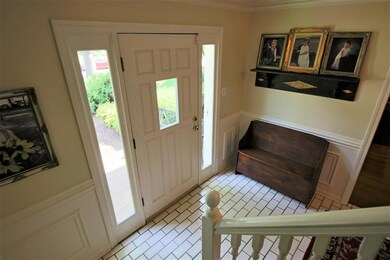 Beautiful Chair Rail & Sub Way Tile Greets You as 