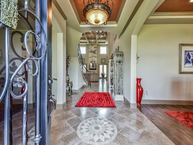 Elegant 8-foot door welcomes your guests into your beautiful, model-like home!