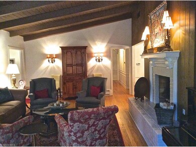 Living Room features a gas log fireplace and spaci