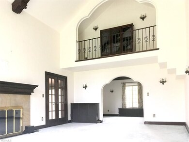 Living room with beamed cathedral ceiling, loft, f